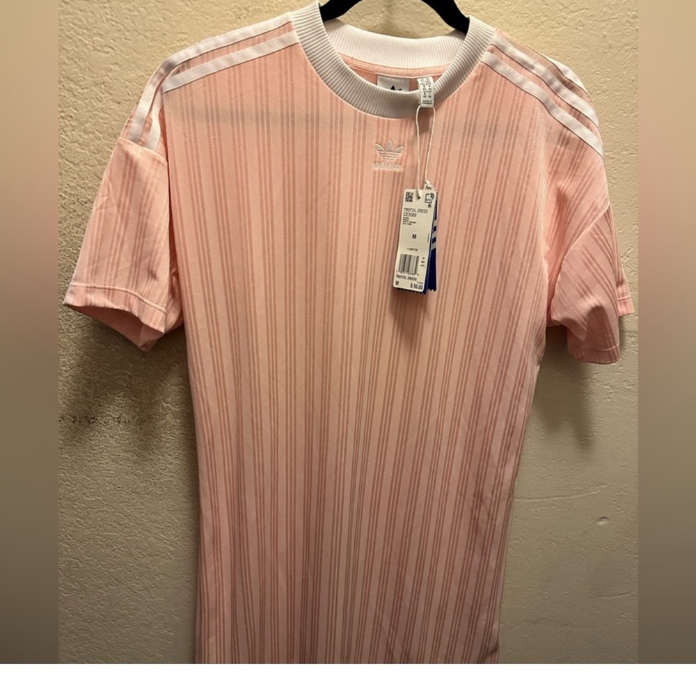 Adidas Pink jersey Tee Relaxed Fit dress